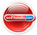 Softendo's logo in 2008, which was used in Mario Forevr Galaxy, Zeldax Forever and Dragon Ball Arcade, along with Mario Forever Flash.
