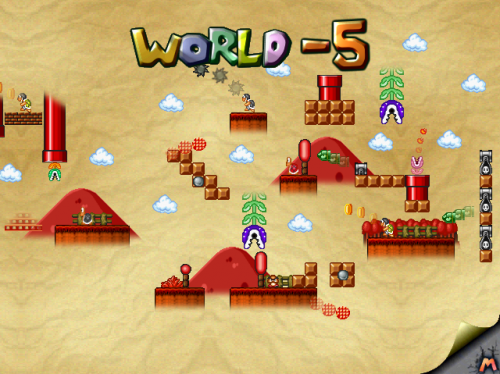 Minus world. Mario Forever. Mario Forever 4.0.