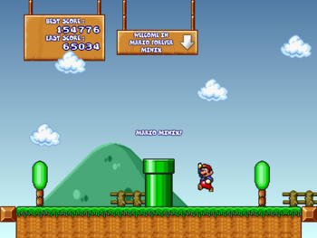 Man, rescuing the princess sure takes a long time. They're gonna have to take a break by playing this minigame.